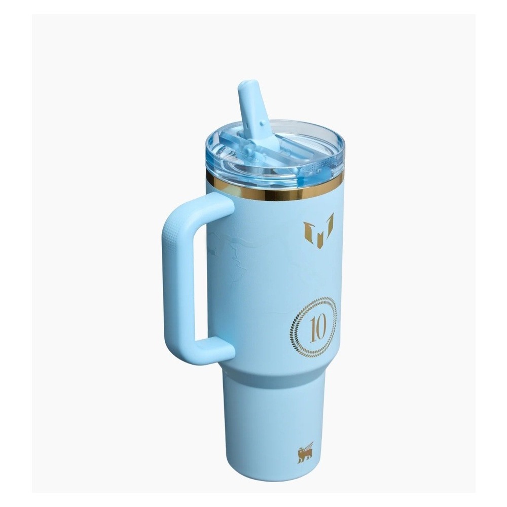 MESSI‎ X STANLEY 1913 QUENCHER PROTOUR FLIP STRAW TUMBLER 'Messi Striker Blue' - Picture 4 of 10